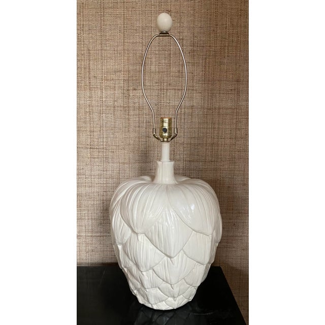 Mid-Century Modern Sculptural Artichoke Leaf Table Lamp, 1960's For Sale - Image 10 of 10