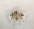 Italian 21st Century Satin Brass and Clear Sakura Flush Mount by Fabio Ltd For Sale - Image 3 of 4