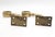 Pair of Reclaimed Brass Upright Bar Mount Rail Brackets For Sale - Image 6 of 6