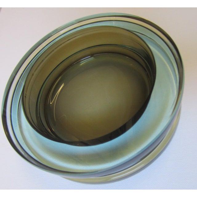 Large Murano Glass Bowl with a Play of Light from Cenedese, 1970s For Sale - Image 6 of 7