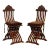 Italian Renaissance Revival Style Savonarola Side Chairs For Sale