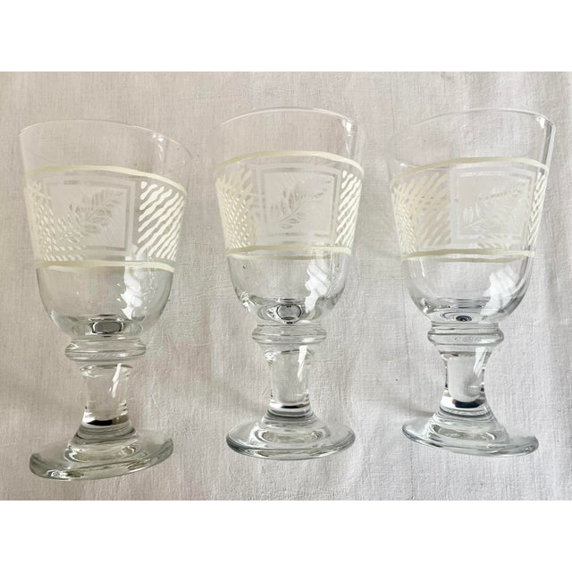 Vintage Pfaltzgraff Sierra 16 Oz Pedestal Iced Tea/Water Glass Goblets - Set of 3 Excellent Condition For Sale - Image 9 of 12