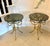 Antique Italian Gilt Metal and Verde Marble Tassel Side Tables, 1920, Set of 2 For Sale - Image 14 of 14