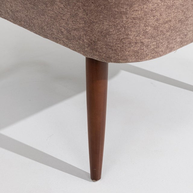 19th Century France Mauve Wood Lounge Chair For Sale - Image 10 of 10