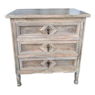 Shanghai Carved 3-Drawer Bachelor’s Chest For Sale