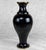 Chinese Vintage 14" Chinese Brass & Black Enamel Mother of Pearl Inlaid Vase For Sale - Image 3 of 11