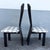 Art Deco Art Deco Black Lacquered High Back Dining Chairs - Set of 5 For Sale - Image 3 of 12