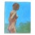 Vintage Impressionist Oil Painting of Nude Woman For Sale