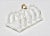 An absolutely stunning French Limoges ceramic toast rack in a brilliant shade of white with golden gilt accents. This is...