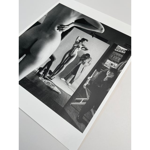 1980s 'Self Portrait With Nude Model and Wife, Paris 1981" Vintage Silver Gelatin Print by Helmut Newton For Sale - Image 5 of 9