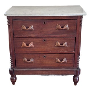 Antique Eastlake Chest With Marble Top For Sale