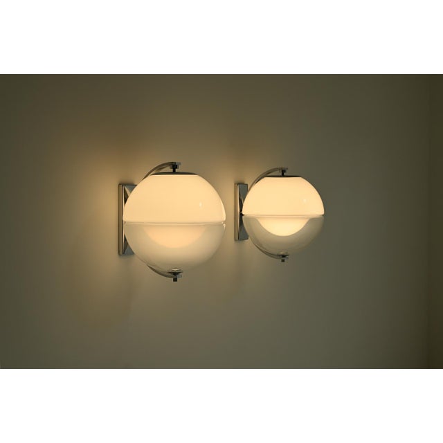 Large Italian Globe Wall Lamps, 1960s, Set of 2 For Sale - Image 10 of 10