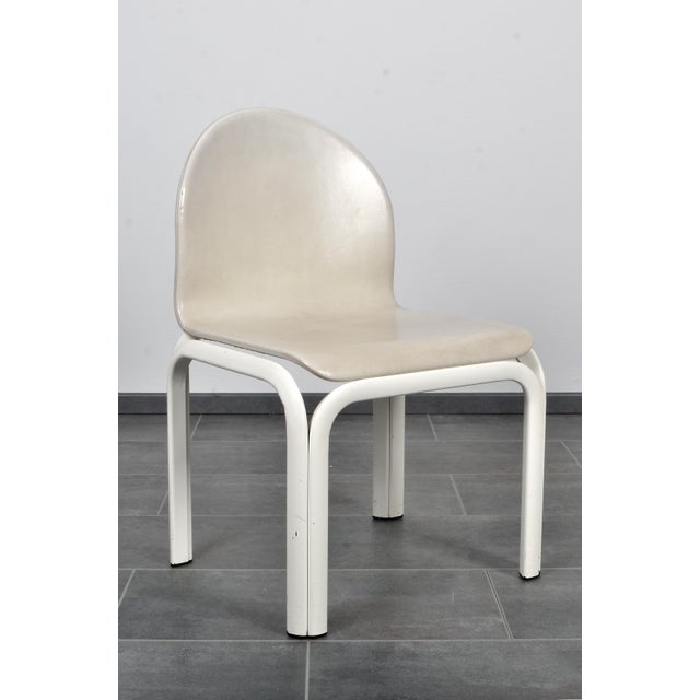 Orsay Dining Set in Leather by Gae Aulenti for Knoll, 1970s, Set of 7 For Sale - Image 17 of 18