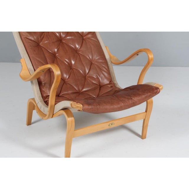 Bruno Mathsson Vintage Pernilla Lounge Chair by Bruno Mathsson for Dux, 1980s For Sale - Image 4 of 11