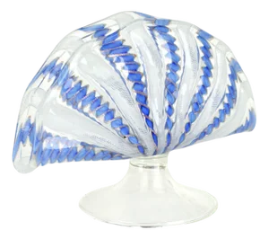 Vintage Murano Glass Latticino Napkin Holder, 1960s