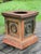 Rustic European 19th Century Continental Artisan Crafted Terracotta Garden Plinth, Urn Pedestal For Sale - Image 3 of 15