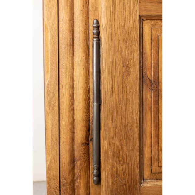 Vintage Carved Oak Cabinet, France, 1960 For Sale - Image 6 of 13