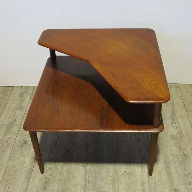 Minerva Teak Side Table by Peter Hvidt & Orla Mølgaard-Nielsen for France & Søn/France & Daverkosen, 1950s For Sale - Image 6 of 9