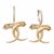 Gemstone Natural Tsavorite 0.02cts & Diamond 0.50cts Earring in 14k Gold For Sale - Image 7 of 7