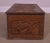1900 - 1909 Antique Hand Carved Wood Chest with Eagle For Sale - Image 5 of 13