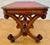 Spanish Baroque Revival Writing Table with Lyre Legs and Leather Top, 1920s For Sale - Image 6 of 10