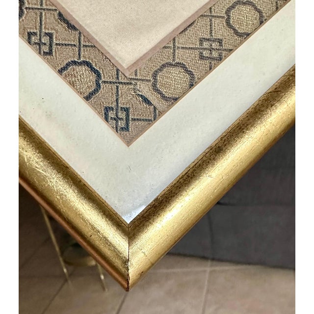 Collection Four Asian Japanese Silk Watercolor Framed Paintings For Sale - Image 17 of 18