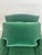 Hollywood Regency Style Custom Overstuffed Emerald Velvet Armchair For Sale - Image 12 of 17