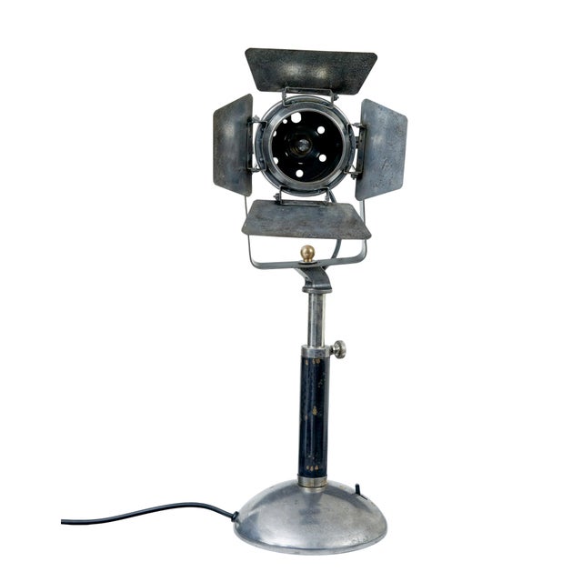 Mid-Century Adjustable Industrial Desk Lamp, 1950s For Sale - Image 4 of 8