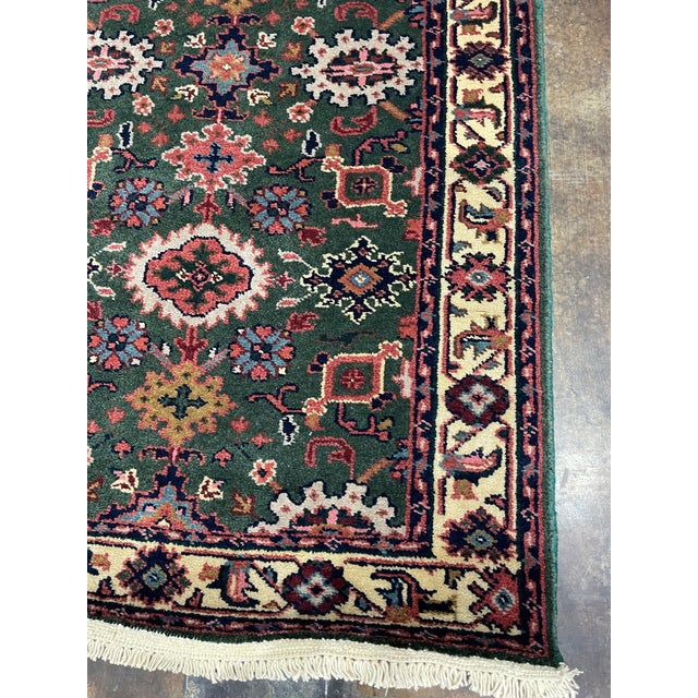 1990s Handwoven Persian Design Indian Rug - 2'8" X 9'8" For Sale - Image 4 of 5