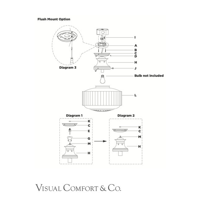 2020s Visual Comfort Thomas O'Brien Tob 5150hab-Wg Milton Road Flush Mount Ceiling Light in Hand-Rubbed Antique Brass – 14" For Sale - Image 5 of 18