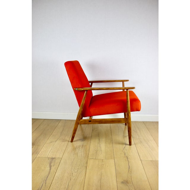 Brown Orange Lis Lounge Chair by Henryk Lis, 1970s For Sale - Image 8 of 13