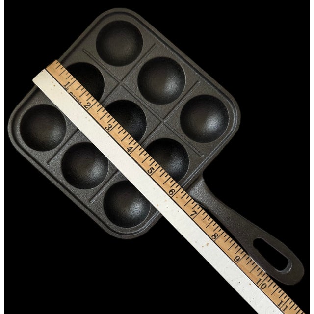Japanese Asian Cast Iron Takoyaki Frying Pan Skillet Griddle Meat Ball Maker For Sale - Image 11 of 13