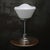 Art Deco White Opaline Cone Glass and Nickel-Plated Desk Lamp For Sale - Image 4 of 8