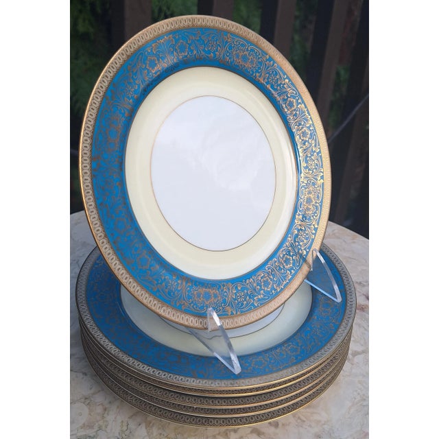 1948 Noritake Vornay Blue Pattern #4794 Salad Plates - Set