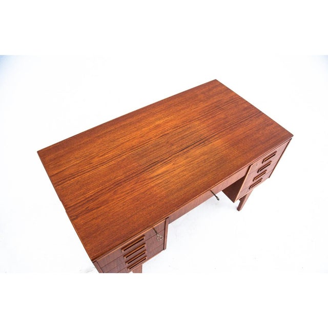 Vintage Danish Teak Desk, 1960s For Sale - Image 10 of 16