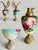 Metal Victorian Austrian Hand Painted Ewers Pair-Griffin-Green Man-Bronze-Antique-Rose For Sale - Image 7 of 11