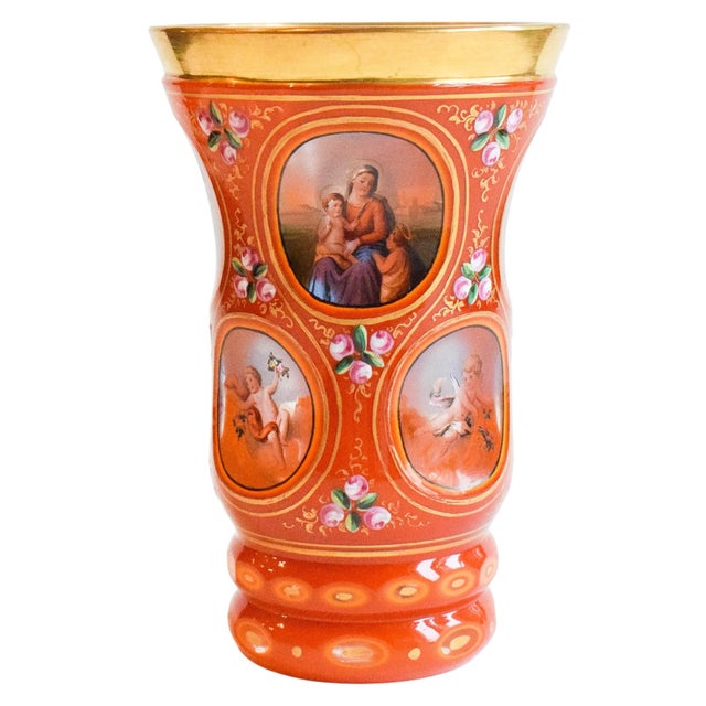 Virgin Mary with Child Cup, 1800s For Sale - Image 5 of 8