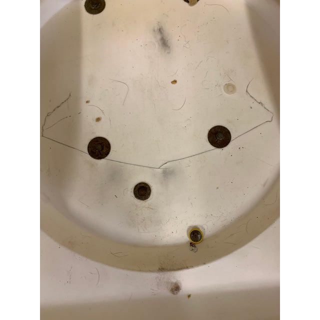 White Mid Century Swivel Space Age Chair in the Style of Morris Futorian For Sale - Image 8 of 9