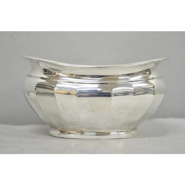 Silver Antique "Unity" Ai Silver Plated Edwardian Sugar Bowl & Creamer Milk Jug England For Sale - Image 8 of 11