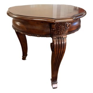 Stanley Furniture Company Neoclassical End Table (Cherry) For Sale