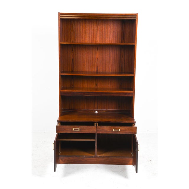 1970s Danish Rosewood Bookcase & Cabinet For Sale In Providence - Image 6 of 7