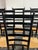 Late 20th Century Gio Ponti Style Italian Ladder Back Dining Chairs, Vintage Set of Six For Sale - Image 5 of 12
