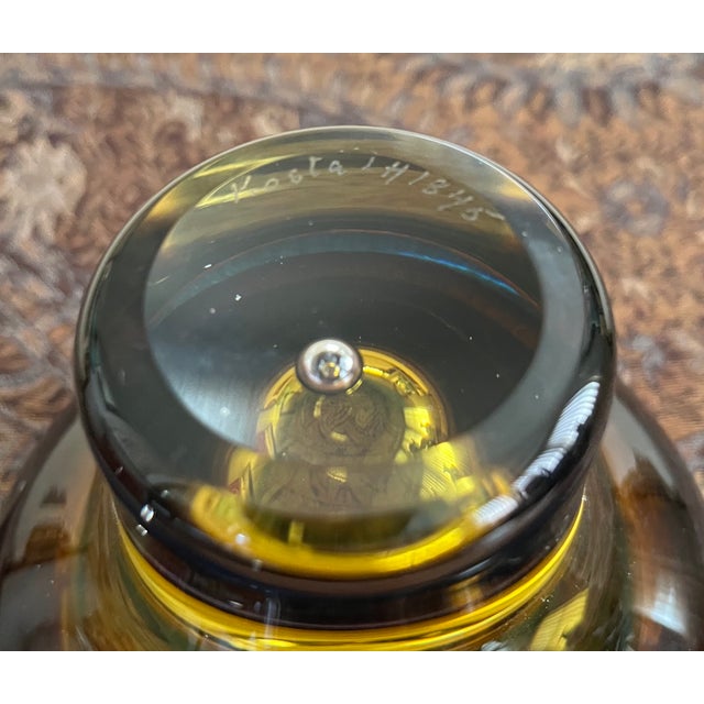 Glass 1960s Kosta Sweden Sommerso Vase by Vicke Lindstrand For Sale - Image 7 of 7