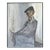Mid-Century Modern 'The Gentleman' Vintage Swedish Figurative Portrait Oil Painting, Framed For Sale