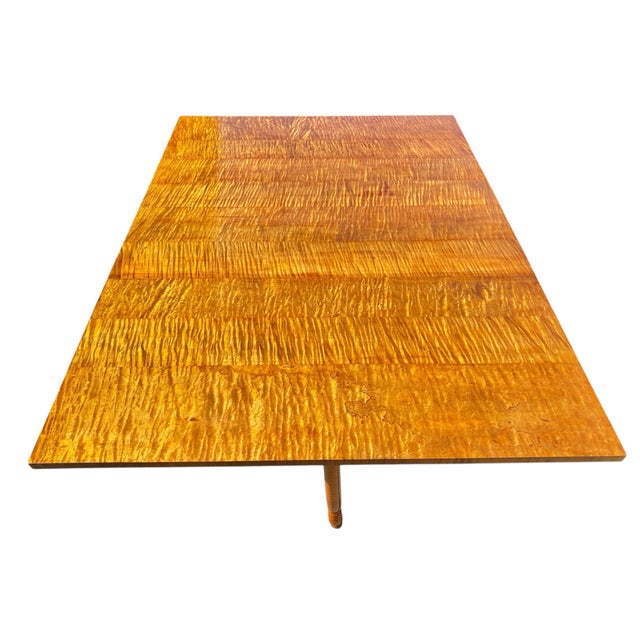 Late 18th Century Antique Federal Tiger Maple Dropleaf Dining Table With Full Drawer Exceptional For Sale - Image 5 of 12