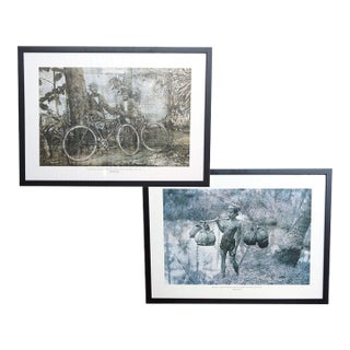 Indonesian Vintage Image Inspiration - Artwork - Pair For Sale