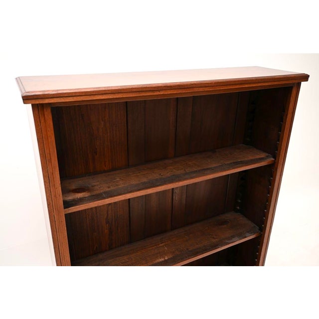 Antique Victorian Open Bookcase, 1860 For Sale - Image 9 of 11
