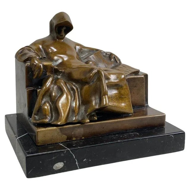 Bronze Bust by Miklos Ligeti, Budapest, 1903 For Sale - Image 10 of 10