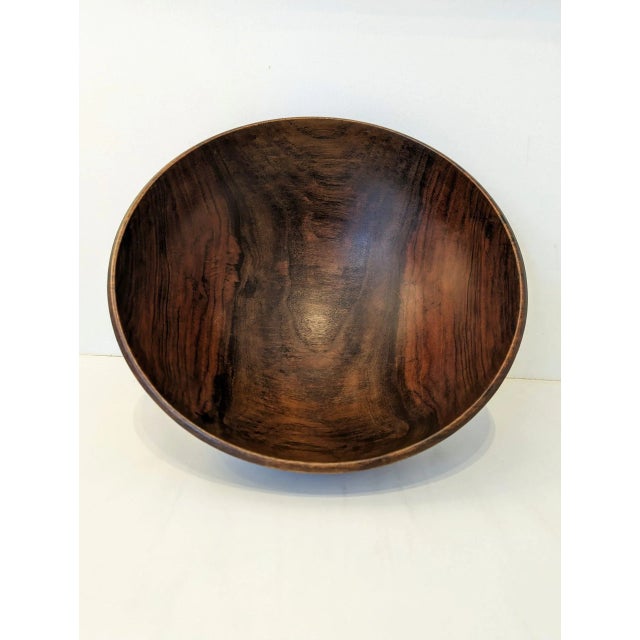 Mid 20th Century Bob Stocksdale Black Walnut Bowl For Sale - Image 5 of 6