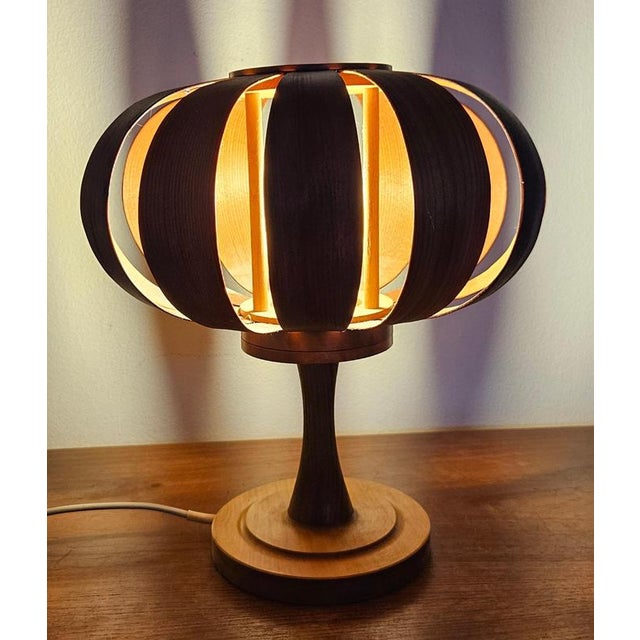 Mid-Century Veneer Table Lamp, Denmark, 1960s For Sale - Image 18 of 18